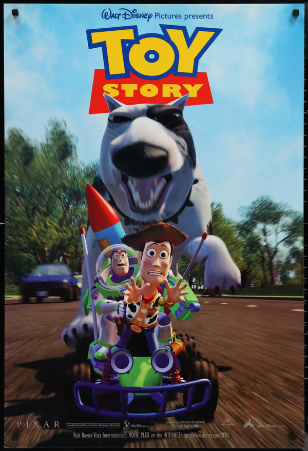 Toy Story — Buzz and Woody on RC, chased by Scud